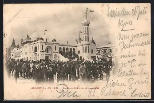 AK Paris, Ausstellung, Exposition de 1900, Pavillon Officiel de l`Algerie