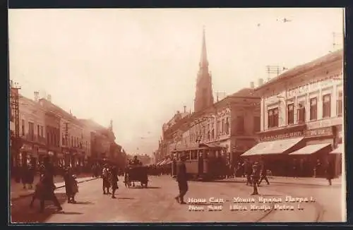 AK Novi Sad, Ulica Kralja Petra, Strassenbahn