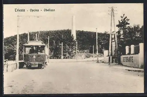 AK Trieste, Opcina, Obelisco, Ristorante, Strassenbahn