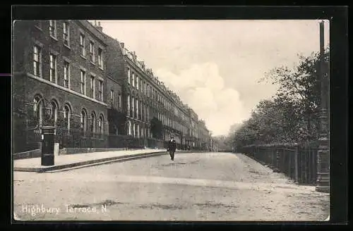 AK Highbury Terrace, Strassenpartie