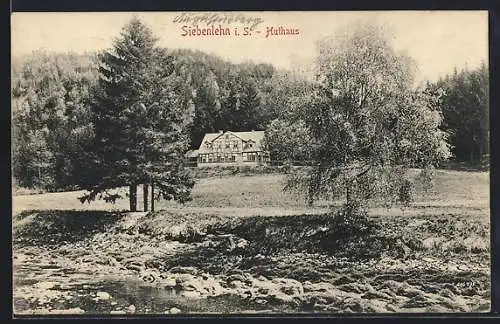 AK Siebenlehn /Sa., Huthaus mit Umgebung