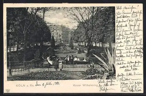 AK Köln-Neustadt, Anlagen am Kaiser Wilhelmring