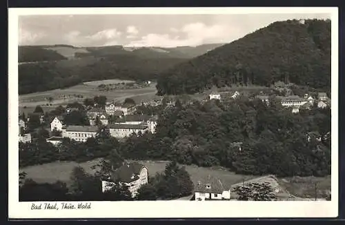 AK Bad Thal /Th., Ortsansicht aus der Vogelschau