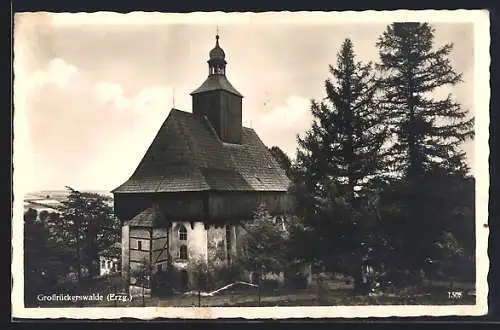 AK Grossrückerswalde /Erzgebirge, Die Kirche