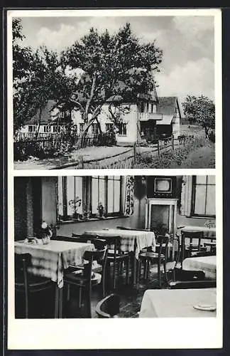 AK Didoll, Gasthaus Aussen und Innenansicht