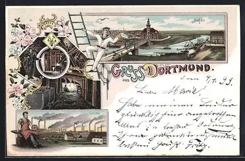 Lithographie Dortmund, Union, Innenansichten