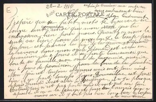 AK Sauvagnac, Vue générale du village avec campagne environnante