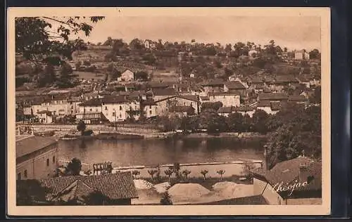 AK Aixe-sur-Vienne, La Ville-Basse et la Vienne