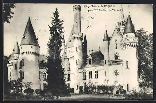 AK Bellac, Château de Bagnac, Hte-Vienne