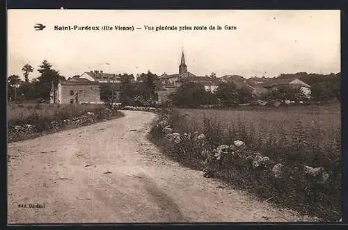 AK Saint-Pardoux, Vue générale prise route de la Gare