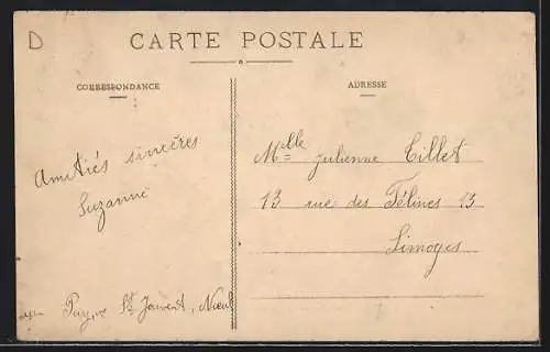 AK Saint-Jouvent, Vue générale du Parc et du Château des Bordes