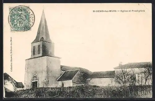 AK Saint-Denis-des-Murs, Église et Presbytère