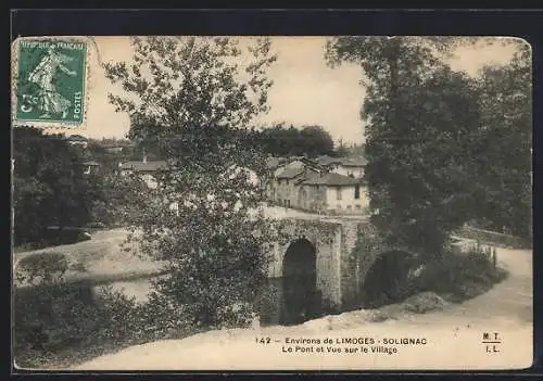 AK Solignac, Le Pont et Vue sur le Village