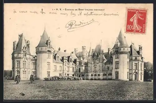 AK Bort, Château de Bort, facade sud-ouest