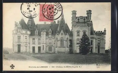 AK Limoges, Château de Bord, facade E.