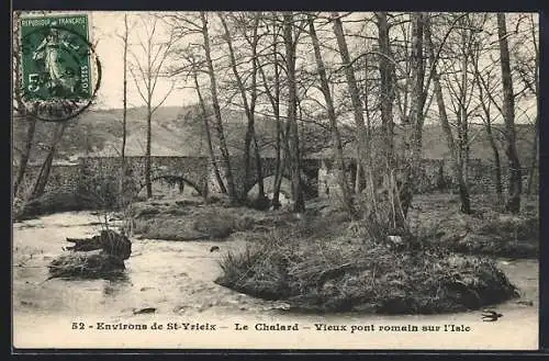 AK Le Chalard, Vieux pont romain sur l`Isle