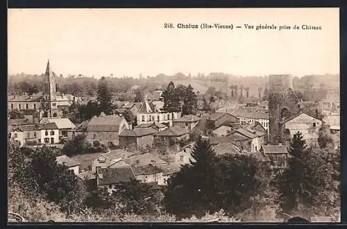 AK Chalus, Vue générale prise du Château