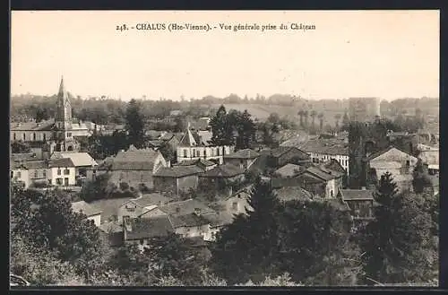 AK Chalus, Vue générale prise du Château