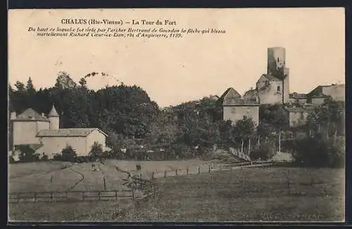 AK Chalus, La Tour du Fort où Richard Cœur-de-Lion fut blessé mortellement en 1199