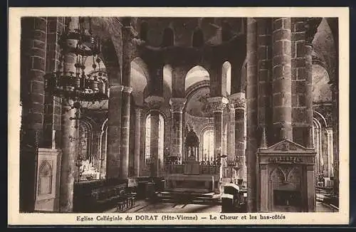 AK Dorat, Église Collégiale, Le Chœur et les bas-côtés