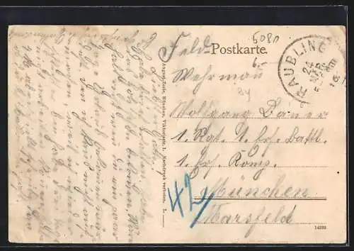 AK Redenfelden / Obb., Ortsansicht mit Alpenpanorama