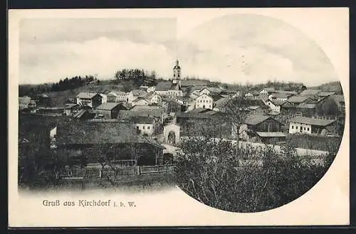 AK Kirchdorf / Wald, Teilansicht des Ortes