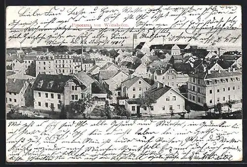 AK Wörishofen, Panorama der Ortschaft