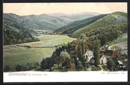 AK Güntersthal / Freiburg, Gesamtansicht mit Blick auf Freiburg