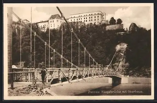 AK Passau, Hängebrücke und Oberhaus