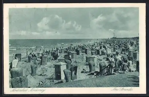 AK Norderney, Partie am Strand