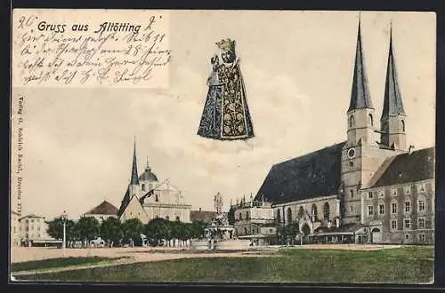 AK Altötting, Kirche und Denkmal