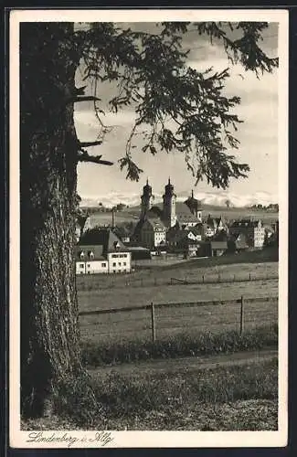 AK Lindenberg i. Allg., Teilansicht mit Kirche