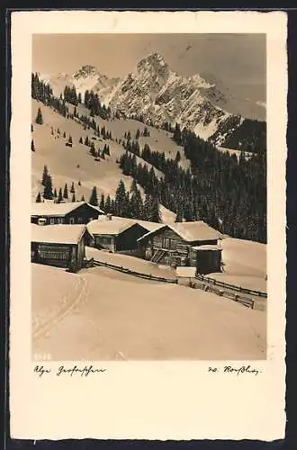 AK Oberstdorf, Berggasthof Alpe Gerstruben