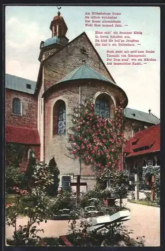 AK Hildesheim, Blühender Garten des Doms