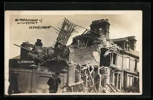 AK Lowestoft, Destroyed building after bombardement