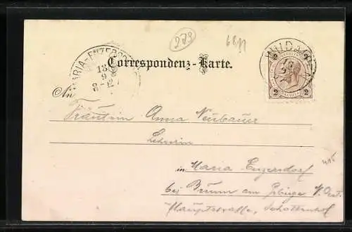 Lithographie Weichselboden, Toni's Hotel Post