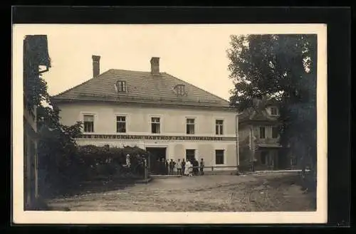 AK Pöls /Obersteiermark, Blick zum Gasthof Deutschmann