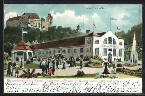 Künstler-AK Landshut / Isar, Niederbayerische Kreis-Industrie- und Gewerbe-Ausstellung 1903