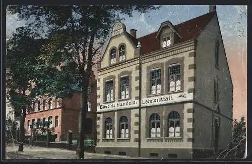 AK Bottrop, Schulgebäude der Bönold`s Handels-Lehranstalt, Osterfelder-Strasse 37