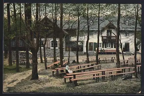 AK Zell / Fichtelgebirge, Gasthaus auf dem Waldstein