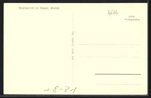 AK Blöchertrift im Bayr. Walde