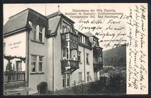 AK Bad Kissingen, Dependance der Villa Victoria an der Schönbornstrasse