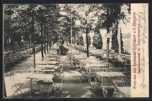 AK Berlin-Niederschöneweide, Restaurant Kyffhäuser, Spezialausschank der Haase-Brauerei