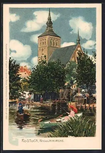 Lithographie Rostock, Nicolaikirche