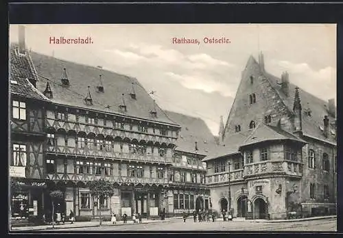 AK Halberstadt, Rathaus von der Ostseite