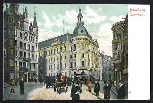 AK Hamburg-Neustadt, Blick aufs Stadthaus