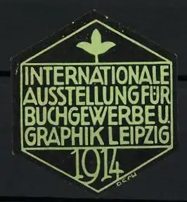 Reklamemarke Leipzig, Internationale Ausstellung für Buchgewerbe und Graphik 1914