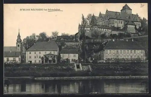 AK Schweinfurt, Blick aufs Schloss Mainberg