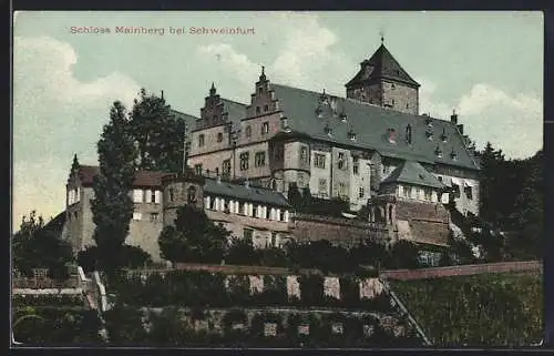 AK Schweinfurt, Blick aufs Schloss Mainberg