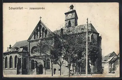 AK Schweinfurt, Partie an der Johanniskirche